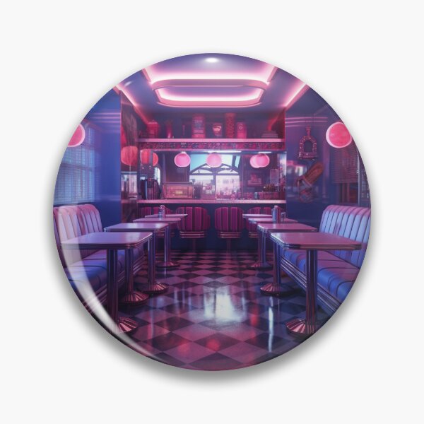 Aperçu de l'œuvre Dîner rétrowave créée et vendue par HarlemHustle.