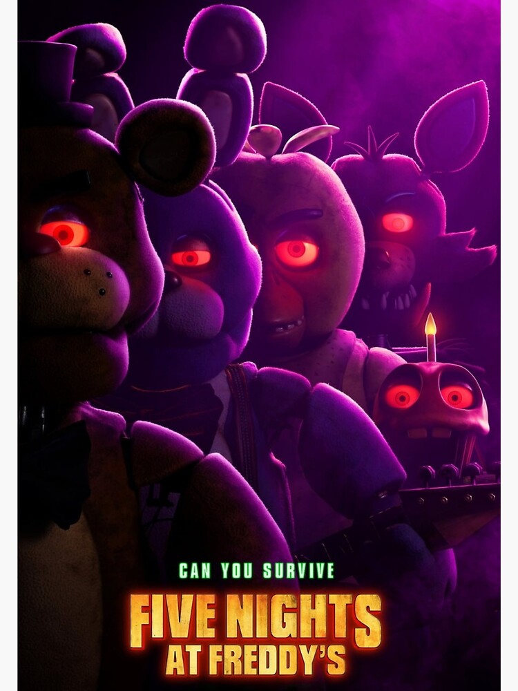 FIVE NIGHTS AT FREDDY'S - 11x17 Original Promo Movie Poster MINT 2023  Horror