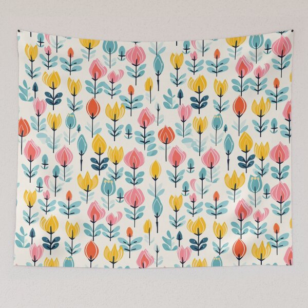 Item preview, Scandi Style Flower pattern designed and sold by Ellimade.