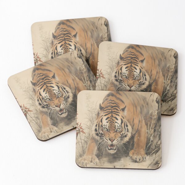 Item preview, Tiger Vintage Oriental art designed and sold by LynZorHome.