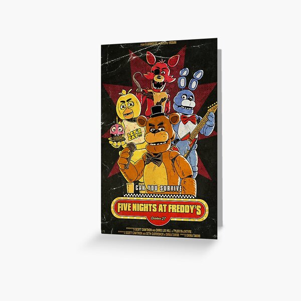 Personalized Five Nights At Freddy's Fnaf All Characters Childrens Birthday  Card
