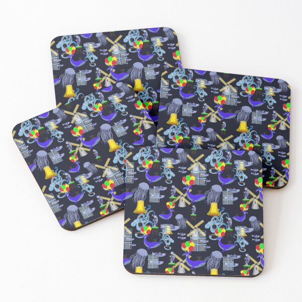 Item preview, Whales and Windmills, a fun surrealist design designed and sold by krisevansart.