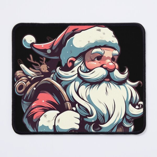 Item preview, Cute Santa Claus Being Late Cute Christmas Drawing Santa Digital Illustration | Merry Christmas designed and sold by FestivePalette.
