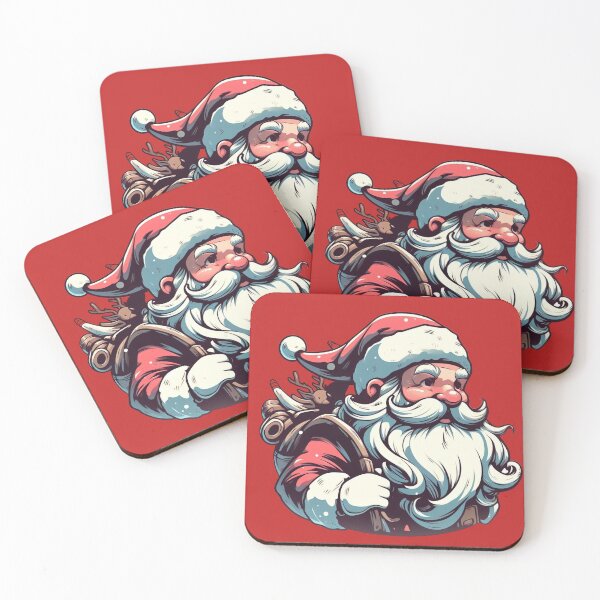 Item preview, Cute Santa Claus Being Late Cute Christmas Drawing Santa Digital Illustration | Merry Christmas designed and sold by FestivePalette.