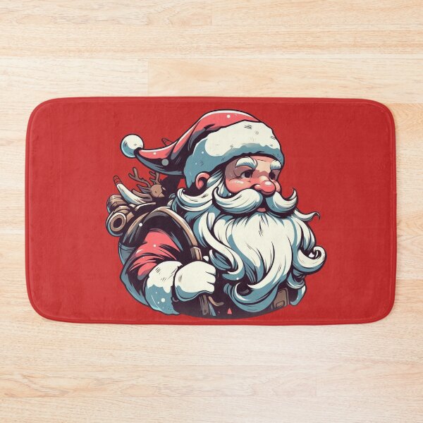 Item preview, Cute Santa Claus Being Late Cute Christmas Drawing Santa Digital Illustration | Merry Christmas designed and sold by FestivePalette.