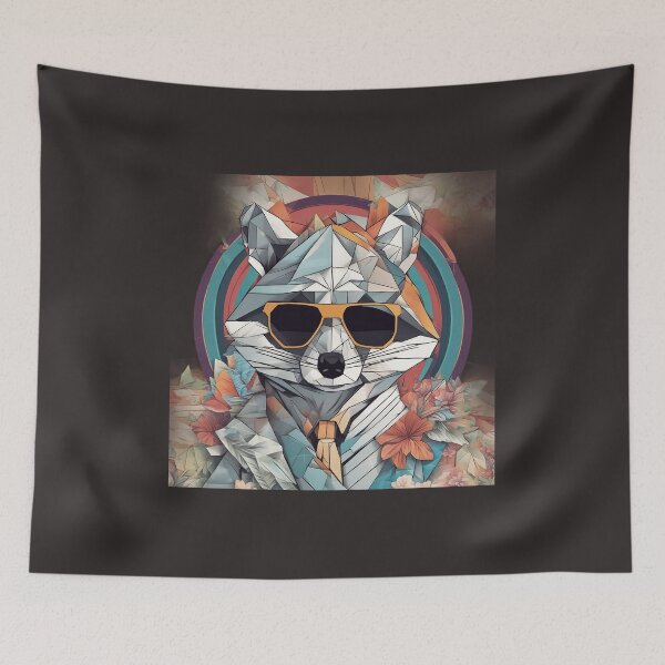 Item preview, Smart fox in a pleated look designed and sold by KarakitAI.