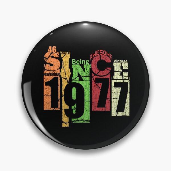 Item preview, 46 Years Old Vintage Nov 1977 46th Anniversary Limited Edition designed and sold by CasmariaOnlineShop -.