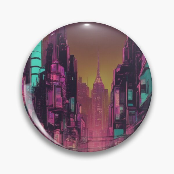 Item preview,  Futuristic Neon City  designed and sold by SimplyOskarArt.
