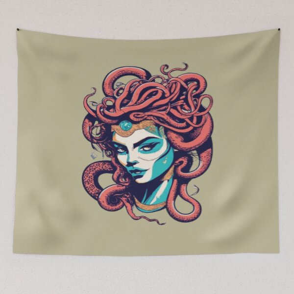 Item preview, Medusa Aqua Serpentia Matriarch designed and sold by UrbanGraphixs.