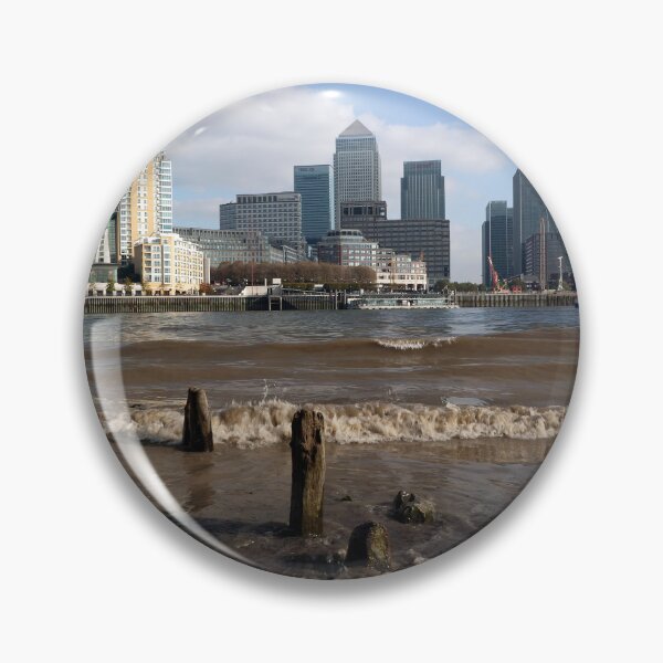 Item preview, Canary Wharf from the Thames beach at Rotherhithe designed and sold by JohnGaffen.