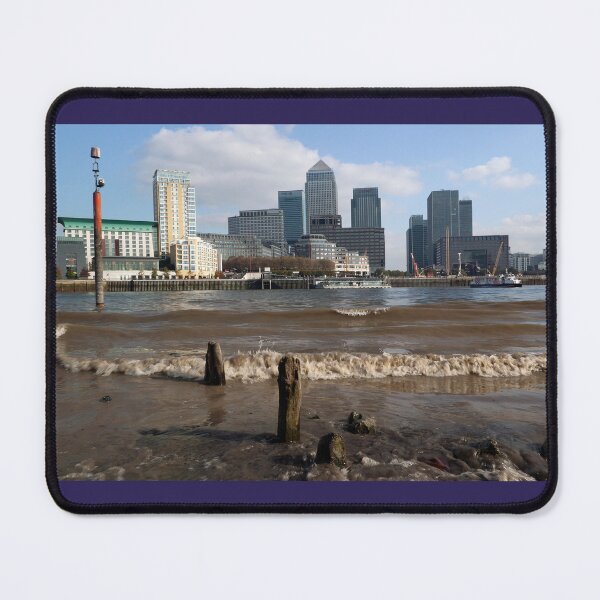 Item preview, Canary Wharf from the Thames beach at Rotherhithe designed and sold by JohnGaffen.