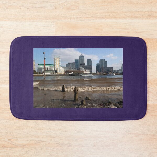 Item preview, Canary Wharf from the Thames beach at Rotherhithe designed and sold by JohnGaffen.