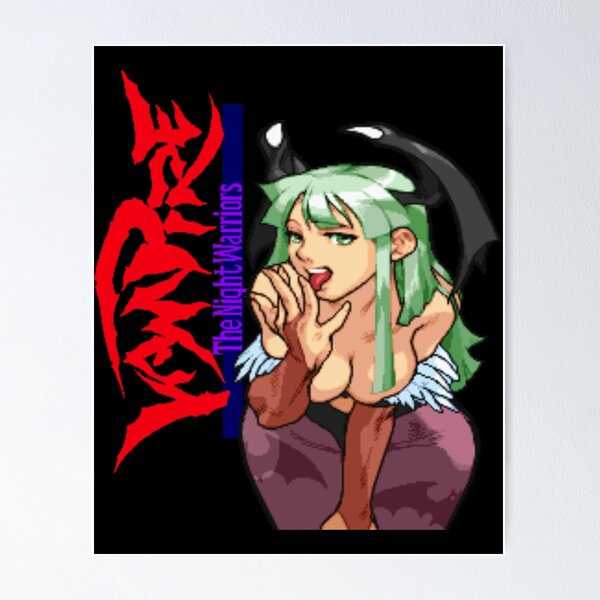 Artikel-Vorschau von Darkstalkers Morrigan T-Shirt – Ver.4 – Seitenvampir-Text, designt und verkauft von XtremeShop.
