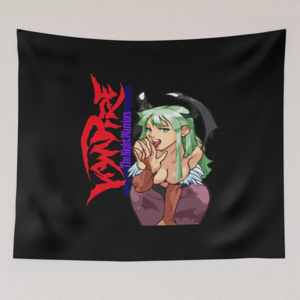 Item preview, Darkstalkers Morrigan T-Shirt - Ver.4 - Side Vampire Text designed and sold by XtremeShop.