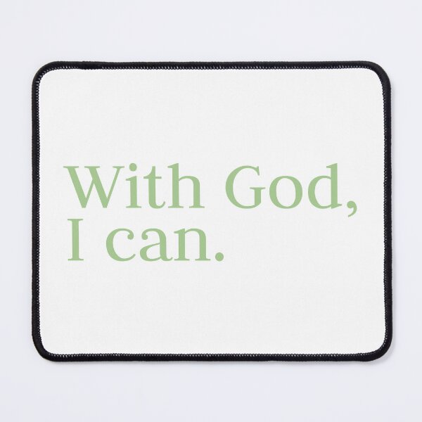 Item preview, With God, I Can Sticker designed and sold by graycec.