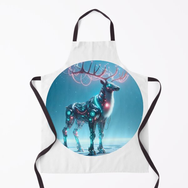 Item preview, Arctic Cyborg - Neon Reindeer designed and sold by MrAI-Store.