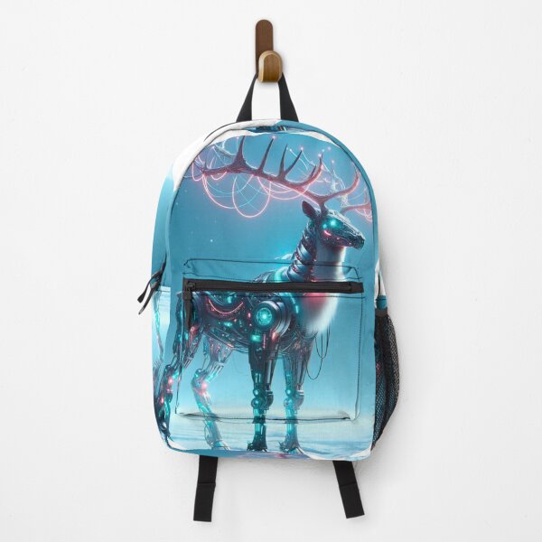 Item preview, Arctic Cyborg - Neon Reindeer designed and sold by MrAI-Store.