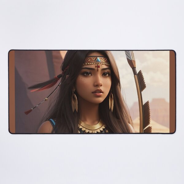 Item preview, Native American Beautiful Warrior Girl Amazing Hunter | Beautiful girl from indigenous places designed and sold by Badowolf.