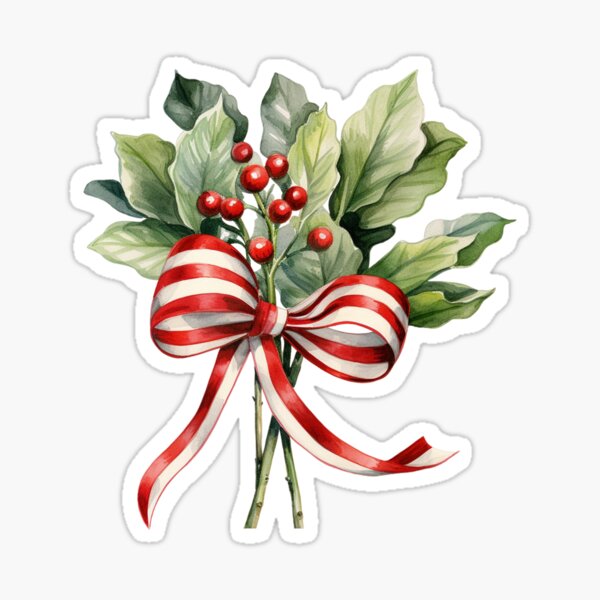Item preview, Christmas Greenery Holly Branch designed and sold by My-Magic-World.