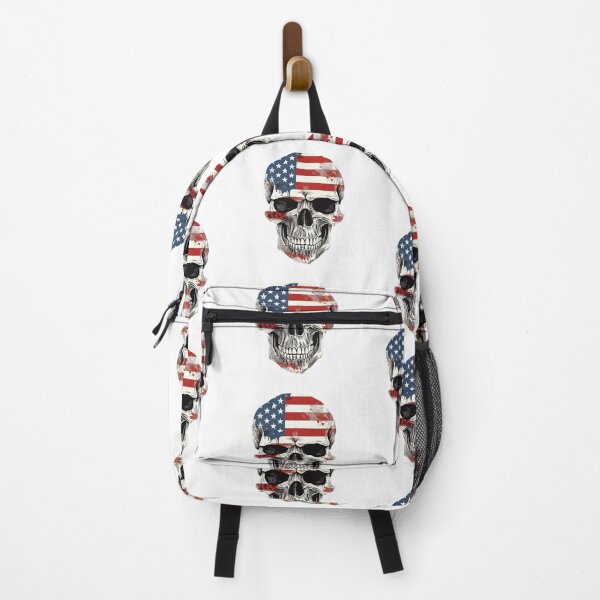Item preview, Patriotic Skull with American Flag designed and sold by Anastasiia Yurevych.