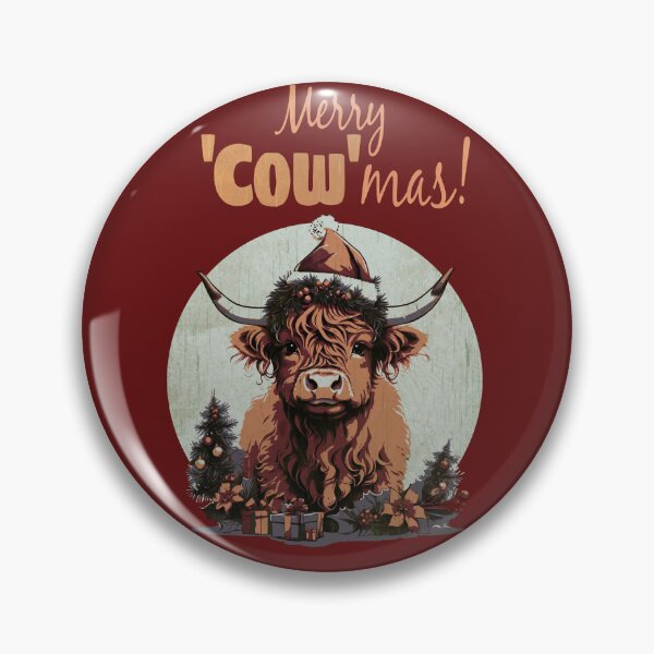 Item preview, Highland Cow Christmas, Merry Christmas , Scottish, Cow Xmas Farmer, Christmas sweater with cute Highland Cow designed and sold by Collagedream.