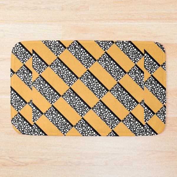 Item preview, Raindrops I Yellow Half Brick Left designed and sold by CushyNest.