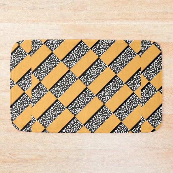 Item preview, Raindrops I Yellow Half Brick Right designed and sold by CushyNest.