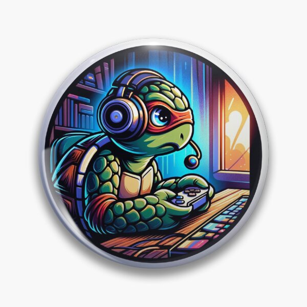 Artikelvorschau, Gamer Tortoise Focus entworfen und verkauft von ZooStickerss.