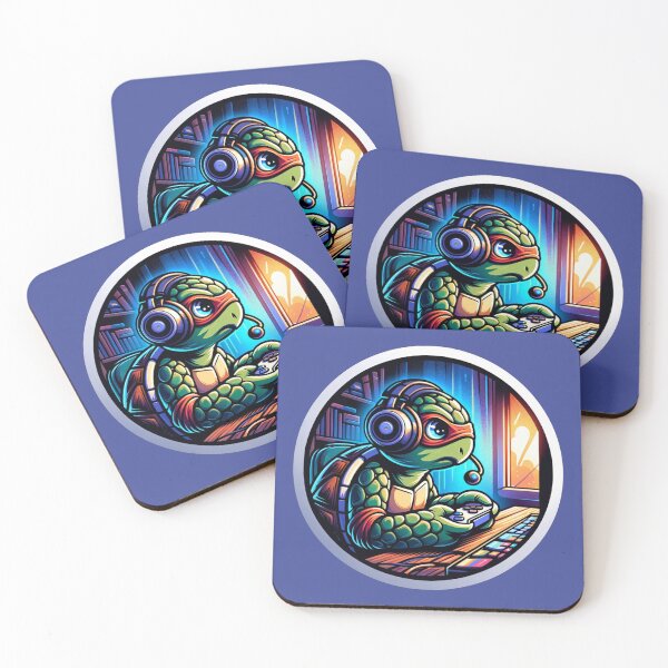 Item preview, Gamer Tortoise Focus designed and sold by ZooStickerss.