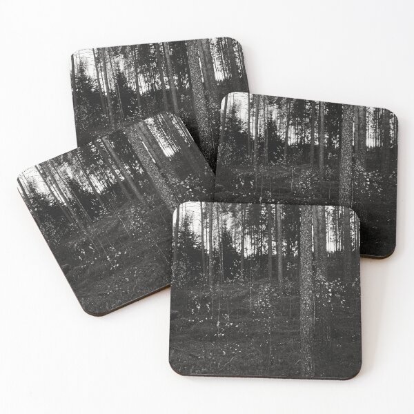 Item preview, When the sun goes down behind the pines bw designed and sold by Jouko Lehto Photography.