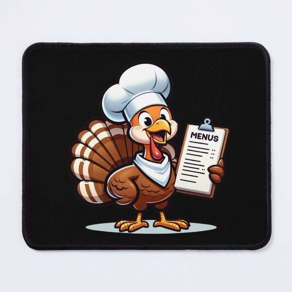 Item preview, Chef Turkey Thanksgiving Menu designed and sold by Hibiskusmond.