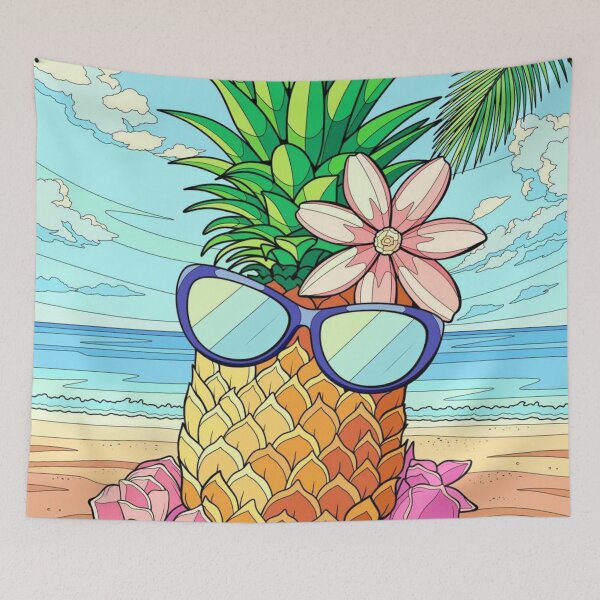 Item preview, Relaxing pineapple designed and sold by hamidiclicks.