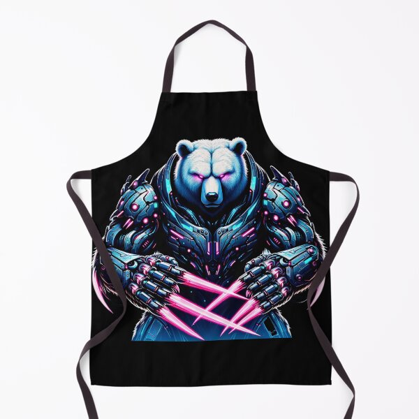Item preview, Cybernetic Grizzly - Neon Bear designed and sold by MrAI-Store.