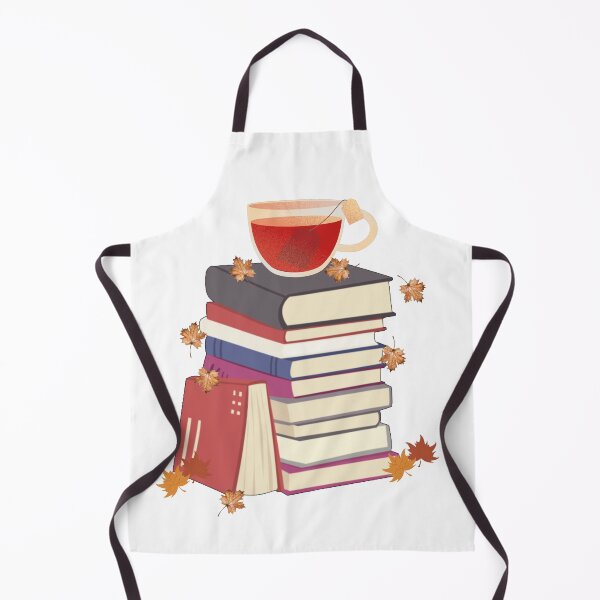 Item preview, Books and tea with autumn leaves designed and sold by Created by Aia.
