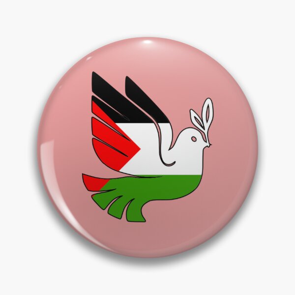 Item preview, Peace Dove Free Palestine Flag designed and sold by SpiroJo.