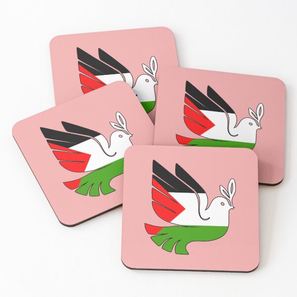 Item preview, Peace Dove Free Palestine Flag designed and sold by SpiroJo.