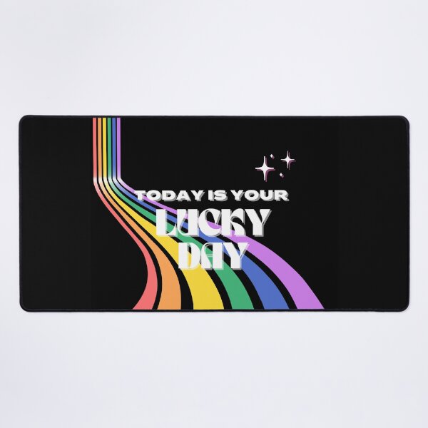 Item preview, Today is your lucky day, Lucky, Luckiest Girl, Inspirational, Manifestation designed and sold by Magic Love Art Print.