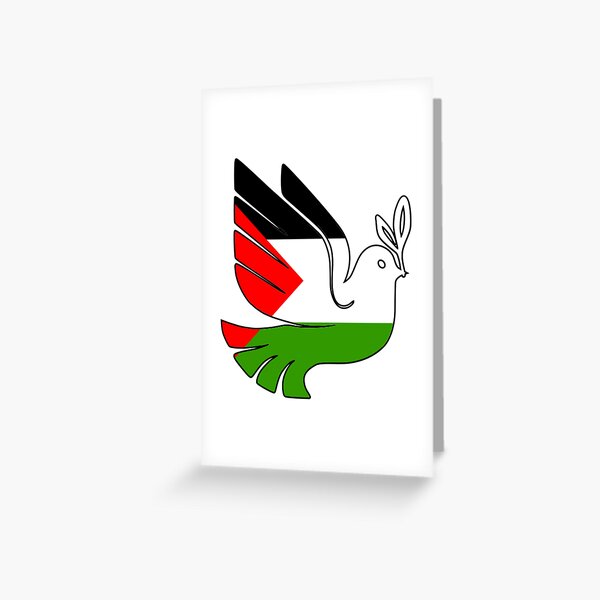 Item preview, Peace Dove Free Palestine Flag designed and sold by SpiroJo.