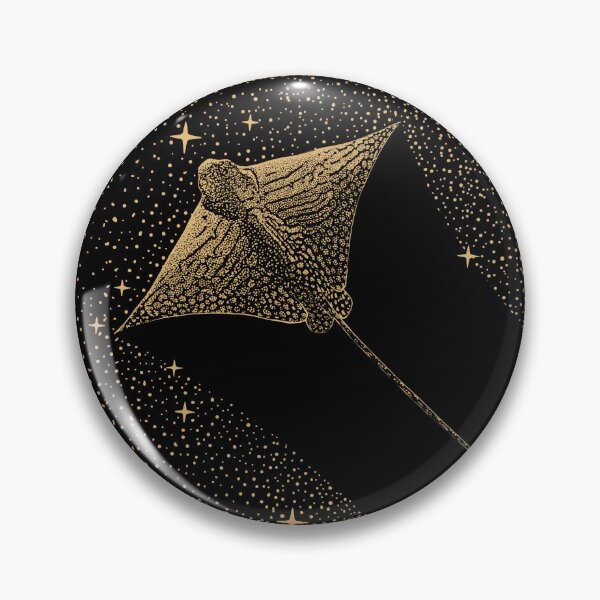 Item preview, Starry Ornate eagle ray dark gold designed and sold by AlirizaCAKIR.