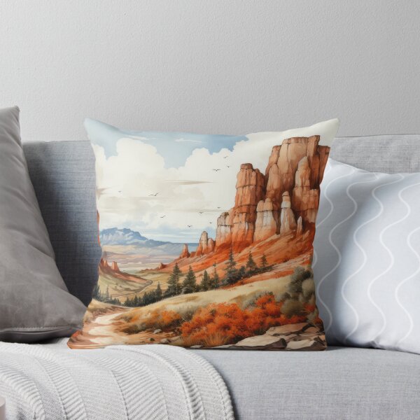 Item preview, Bryce Canyon, Utah Nature , watercolor, vintage, grunge style designed and sold by Kaurisdigital.