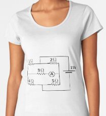 Diagram, Pattern, design, tracery, weave, Physics, education, electricity, #Diagram, #Pattern, #design, #tracery, #weave, #Physics, #education, #electricity Women's Premium T-Shirt