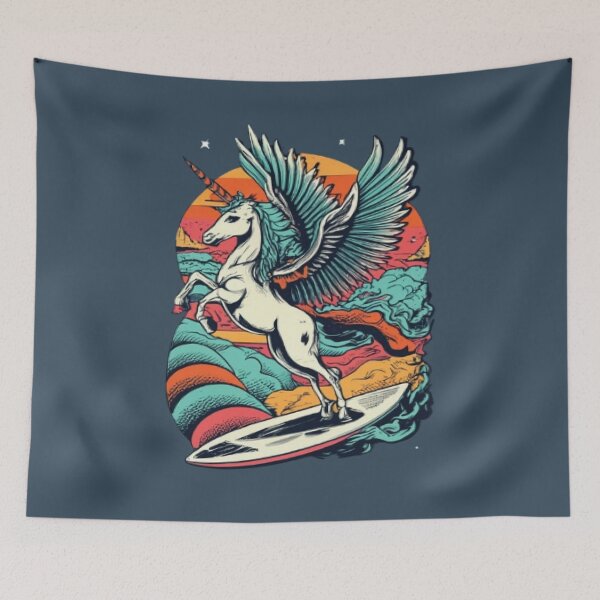 Item preview, Wing Foil Unicorn designed and sold by UrbanGraphixs.