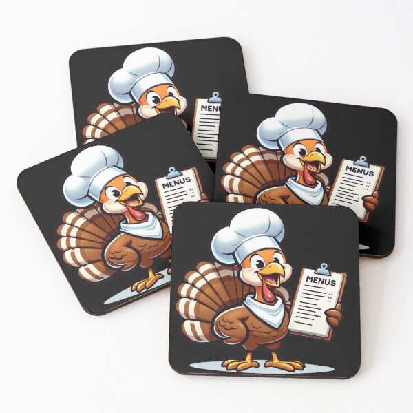 Item preview, Chef Turkey Thanksgiving Menu designed and sold by Hibiskusmond.