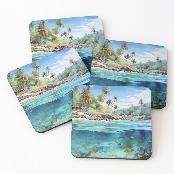 Item preview, Tropical Escape Watercolor 1 designed and sold by Foozleman.