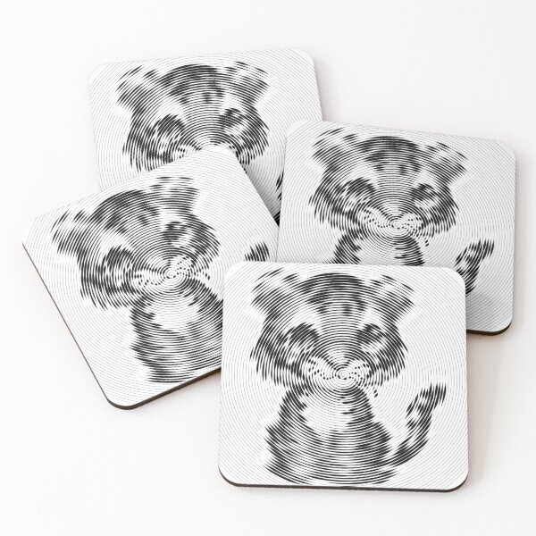 Item preview, Cute Tiger Spiroglyph Spiral Art Low Poly designed and sold by SpiroJo.
