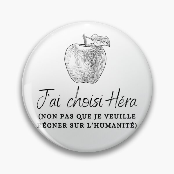 Item preview, "J'ai Choisi Héra (Non Pas Que Je Veuille Régner sur l'Humanité)" Golden Apple of Discord Greek Mythology Judgment of Paris designed and sold by Damoiseau.