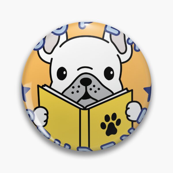 Item preview, a smart dog reading a book designed and sold by JusticeKeepGo.