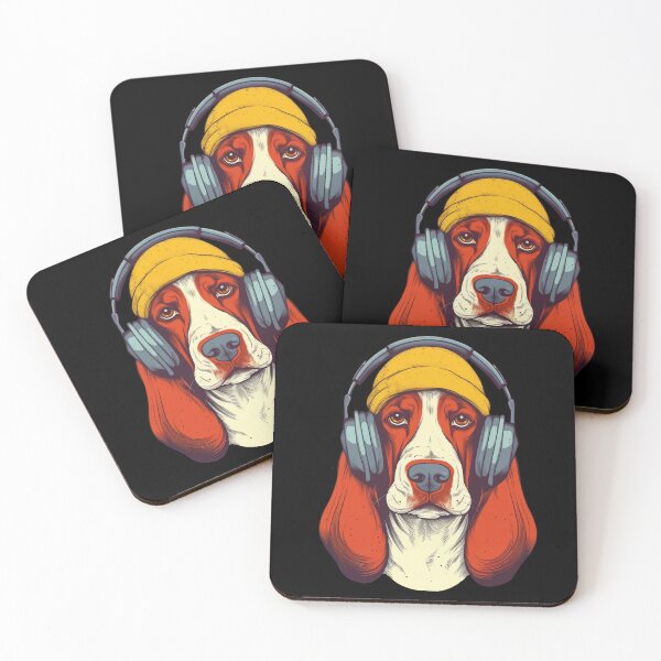 Item preview, "Musical Paws: Dog with Headphones" designed and sold by Anastasiia Yurevych.