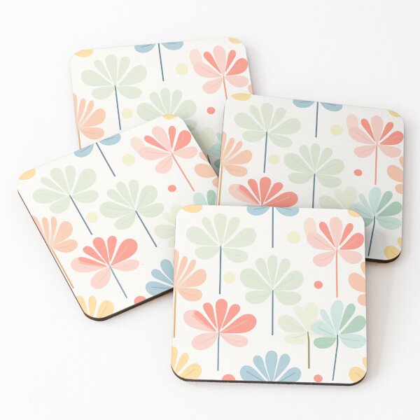 Item preview, Pastel Petals Simple Pattern designed and sold by Ellimade.