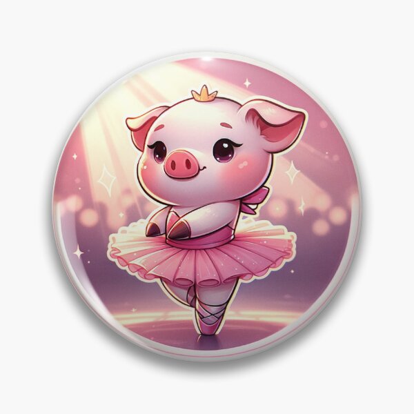 Item preview, Ballerina Pig Elegance designed and sold by ZooStickerss.